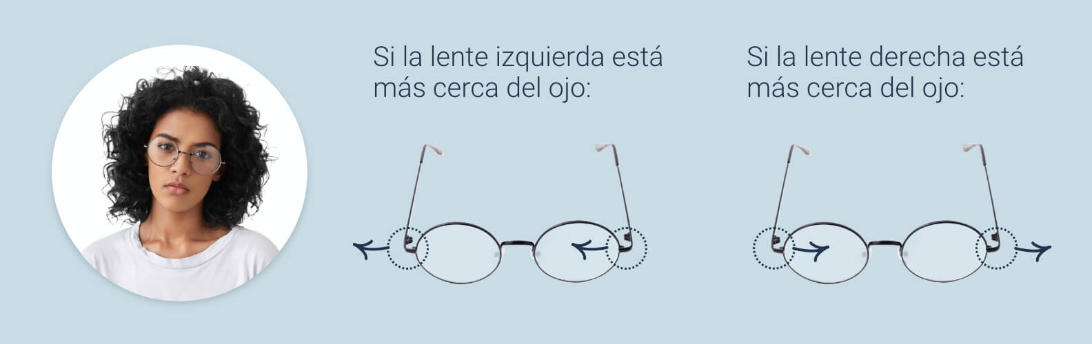 Cómo aflojar las monturas de las gafas y las almohadillas de la nariz