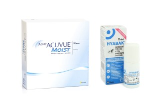 1-DAY Acuvue Moist (90 lentillas) + Hyabak 0.15% gtt. 10 ml