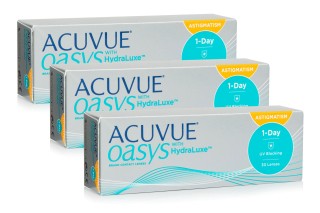 Acuvue Oasys 1-Day with HydraLuxe for Astigmatism (90 lentillas)