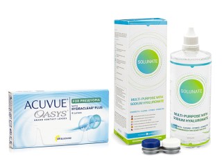 Acuvue Oasys para Presbicia (6 lentillas) + Solunate Multi-Purpose 400 ml con estuche