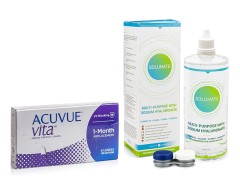 Acuvue Vita (6 lentillas) + Solunate Multi-Purpose 400 ml con estuche
