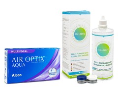 Air Optix Aqua Multifocal (6 lentillas) + Solunate Multi-Purpose 400 ml con estuche