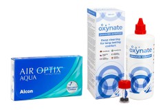 Air Optix Aqua (6 lentillas) + Oxynate Peroxide 380 ml con estuche