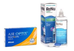 Air Optix Night & Day Aqua (6 lentillas) + ReNu MultiPlus 360 ml con estuche