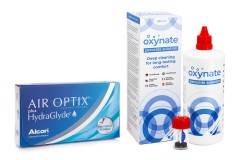 Air Optix Plus Hydraglyde (6 lentillas) + Oxynate Peroxide 380 ml con estuche