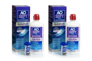 AOSEPT PLUS con Hydraglyde 2 x 360 ml con estuches