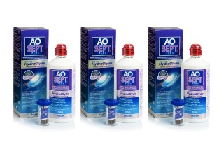 AOSEPT PLUS con Hydraglyde 3 x 360 ml con estuches