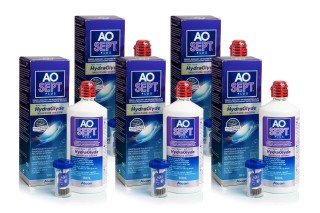 AOSEPT PLUS con Hydraglyde 5 x 360 ml con estuches