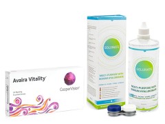 Avaira Vitality (6 lentillas) + Solunate Multi-Purpose 400 ml con estuche