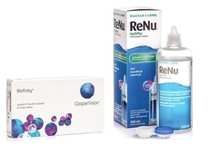 Biofinity (6 lentillas) + ReNu MultiPlus 360 ml con estuche