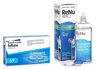 SofLens 59 (6 lentillas) + ReNu MultiPlus 360 ml con estuche en pack ahorro