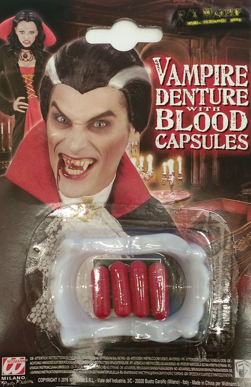 Colmillos de Vampiro funda de diente blancos