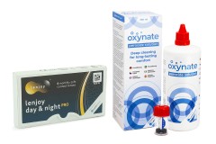Lenjoy Day & Night PRO (6 lentillas) + Oxynate Peroxide 380 ml con estuche