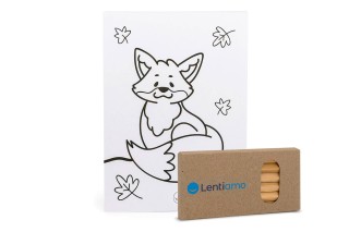Libros para colorear + lápices de colores Lentiamo