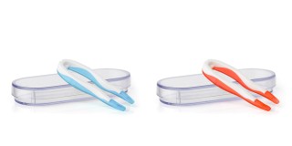 Pinzas con estuche - coloreadas