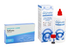 SofLens 59 (6 lentillas) + Oxynate Peroxide 380 ml con estuche