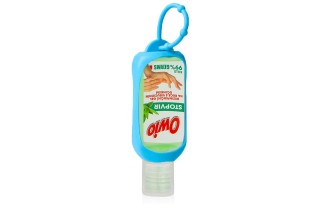 Soporte de silicona + Owio gel desinfectante de manos 50 ml